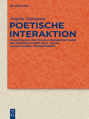 cover image of Poetische Interaktion